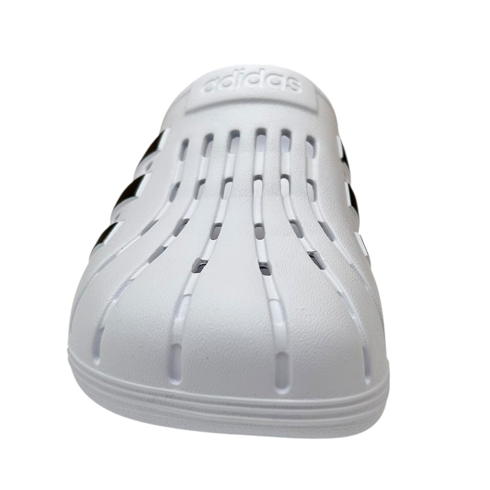 Adidas Adilette Womens Slip on Clog Sz 8 White-Black Lightweight Water Friendly - Picture 4 of 12
